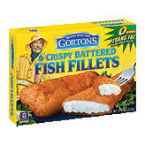 Gorton's  crispy battered fish fillets, 6 ct Left Picture